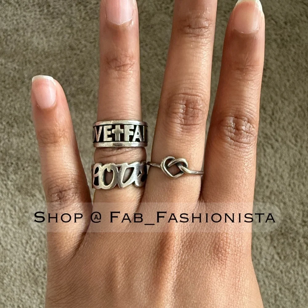 James Avery sterling Silver Ring Set